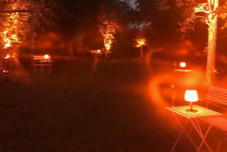 Garten Akkulampen, Gartenmöbel, Romantik